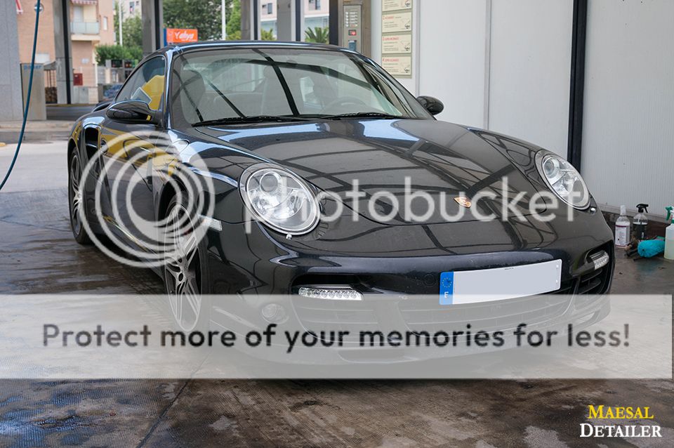 Detallado exterior Porsche 911 Turbo negro metalizado - Foro Coches